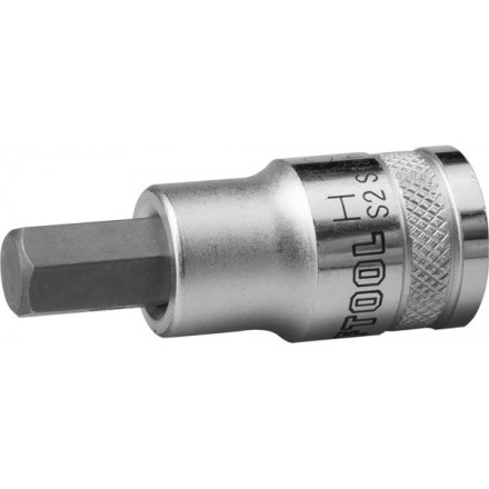Торцовая бита-головка KRAFTOOL &quot;INDUSTRIE QUALITAT&quot;, материал S2, HEX, сатинированная, 1/2&quot;, H10 27908-10_z01 купить в Уфе