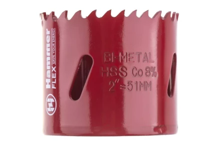 Коронка биметаллическая HAMMER Ф51х38мм 5/8&quot; BiMETALL (224-010) купить в Уфе