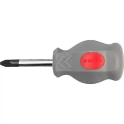 Отвертка ЗУБР "МАСТЕР" "ТЕХНИК" STUBBY, Cr-v, эргономичная двухкомпонентная рукоятка, PZ №1, 38мм 25063-38-1_z01