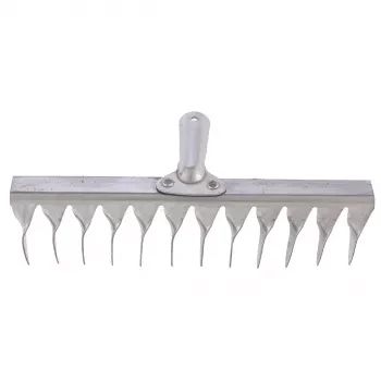 Грабли 12-зубые витые 290 мм нерж. сталь без черенка СИБРТЕХ 61753 купить в Уфе