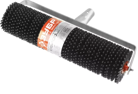 Валик игольчатый ЗУБР &quot;МАСТЕР&quot; по бетону на металлической рамке, под удлинитель, пластмассовые иглы 27мм, 105х400мм 03954-40 купить в Уфе