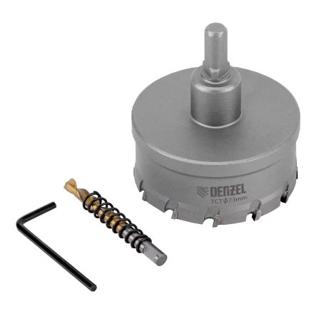 Коронка по металлу твердосплавная, 73 мм Denzel 724021 купить в Уфе