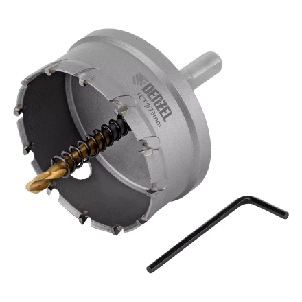 Коронка по металлу твердосплавная, 73 мм Denzel 724021 купить в Уфе