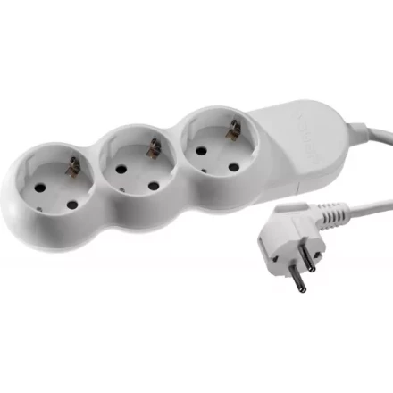 Удлинитель ЗУБР &quot;МАСТЕР&quot; электрический, ПВС сечение 1кв мм, заземление, 3 гнезда, макс мощн 3500Вт, 3м 55038-3 купить в Уфе