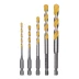 Набор сверл универсальных, Multi cut, 4-10 мм, 5 шт Denzel 706016 купить в Уфе