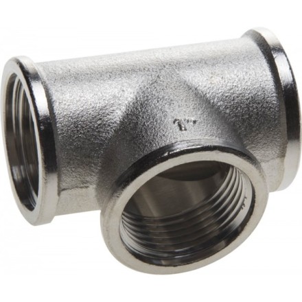 Тройник GENERAL FITTINGS никелированная латунь, г/г/г, 1&quot; 51052-1 купить в Уфе