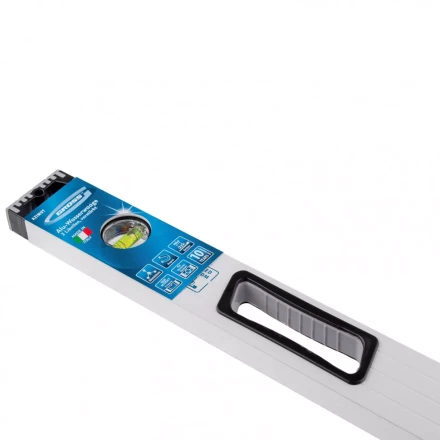 Уровень алюминиевый 800 мм фрезерованный 3 глазка магнитный Gross 33672 купить в Уфе