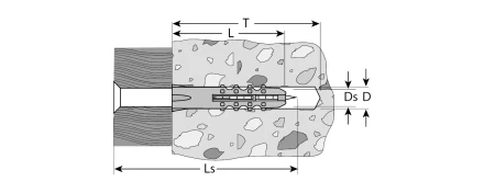 Дюбели распорные с саморезами пакет серия МАСТЕР купить в Уфе
