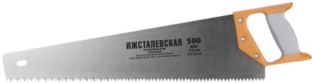 Ножовка &quot;ИЖ&quot; &quot;ПРЕМИУМ&quot; по дереву с двухкомпонентной пластиковой рукояткой, шаг 6,5мм, 500мм 1520-50-06_z01 купить в Уфе