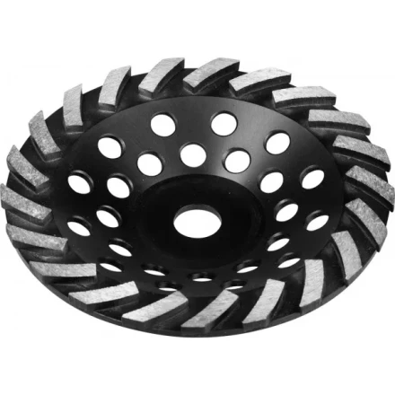 Чашка ЗУБР ТУРБО алмазная сегментная, высота 22,2мм, 180мм 33370-180 купить в Уфе