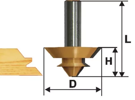 Фреза комбинированная универсальная Ф70Х32 мм хвостовик 12 мм 46503 купить в Уфе
