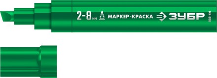 ЗУБР МК-800 зеленый, 2-8 мм клиновидный маркер-краска (06327-4) купить в Уфе