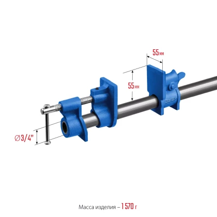 ЗУБР СТ-34, 3/4, трубная струбцина (32305-34) купить в Уфе