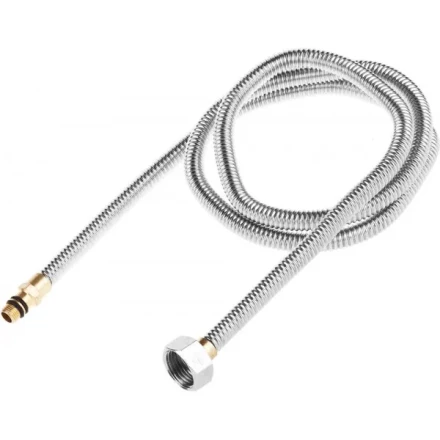 Подводка ЗУБР &quot;ЭКСПЕРТ&quot; сильфонная из нержавеющей стали, для смесителя, укороченная, г/ш (гайка-штуцер), 1/2&quot;, 1,2м 51012-120 купить в Уфе