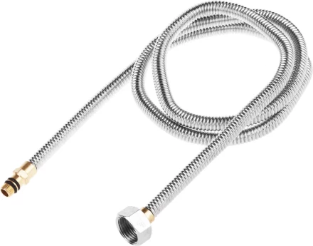 Подводка ЗУБР &quot;ЭКСПЕРТ&quot; сильфонная из нержавеющей стали, для смесителя, укороченная, г/ш (гайка-штуцер), 1/2&quot;, 1,2м 51012-120 купить в Уфе