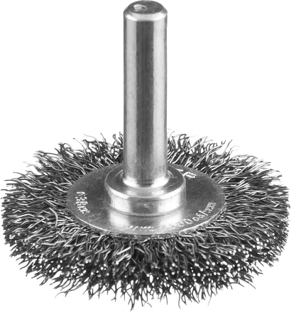 ЗУБР &quot;ПРОФЕССИОНАЛ&quot;. Щетка дисковая для дрели, витая стальная проволока 0,3мм, 38мм 35198-038_z02 купить в Уфе