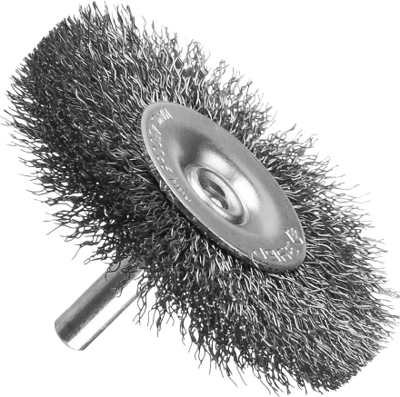 ЗУБР &quot;ПРОФЕССИОНАЛ&quot;. Щетка дисковая для дрели, витая стальная проволока 0,3мм, 38мм 35198-038_z02 купить в Уфе