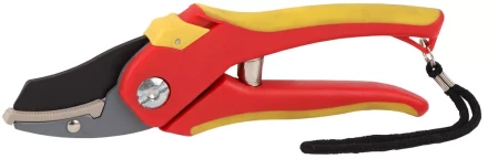 Секатор GRINDA двухкомпонентные ручки, обычный механизм, без эфеса, округлые лезвия с упорной наковальней, 205мм 8-423203_z01 купить в Уфе