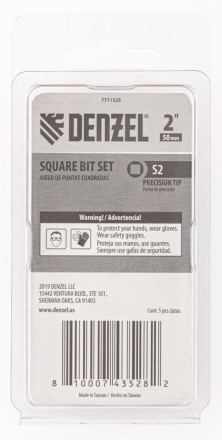 Бита S2x50, 5 шт. Denzel 7711325 купить в Уфе