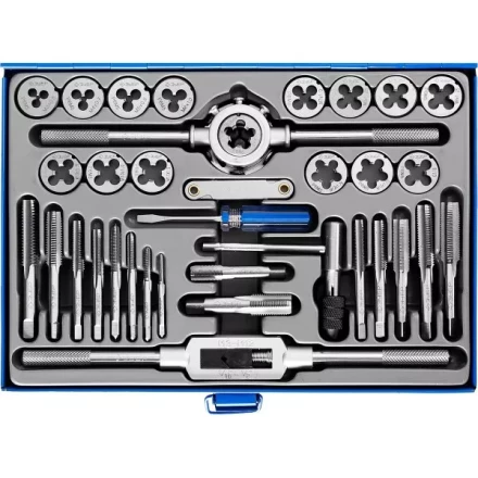 Набор метчиков и плашек ЗУБР "ПРОФЕССИОНАЛ", сталь Р6М5, 35 предметов 28110-H35 купить в Уфе