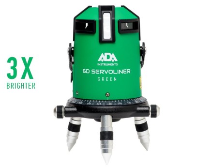 Построитель лазерных плоскостей  лазерный уровень ADA 6D Servoliner GREEN ADA купить в Уфе