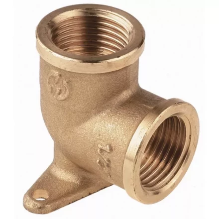 Уголок GENERAL FITTINGS с креплением к стене в двух точках, латунь, г/г, 1/2&quot; 51076-G/G-1/2 купить в Уфе