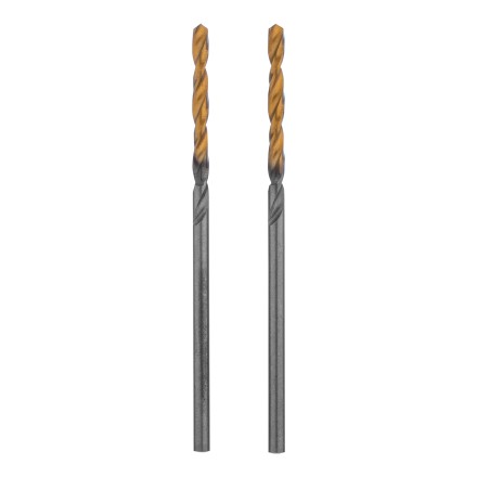 Сверло спиральное по металлу Denzel 2 x 49 мм, Р6М5, Golden Tip , 2шт., 718223 купить в Уфе