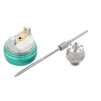 Пневматический краскопульт AG 801 HVLP , гравитационный, сопло 1,5мм и 1,8 мм Stels 57360 купить в Уфе