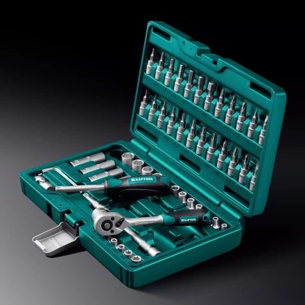 Универсальный набор инструмента KRAFTOOL, 57 предм. 27885-H57 купить в Уфе