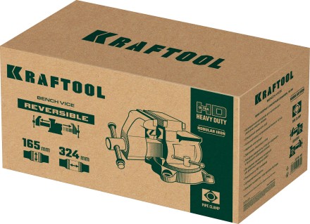 Тиски KRAFTOOL Reversible слесарные 32705-165 купить в Уфе