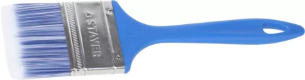 Кисть STAYER &quot;MASTER&quot; &quot;АQUA&quot; плоская для воднодисперсионных и акриловых ЛКМ, искусств щетина, пластмас ручка, 2,5&quot;/63мм 01072-63 купить в Уфе