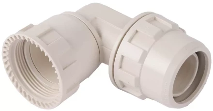 Переходник ЗУБР "ШиреФит" угловой 90° "накидная гайка - штуцер с гайкой", 26мм 51482-26 купить в Уфе