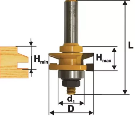 Фреза комбинированная рамочная ф41х24мм хв. 12мм 46525 купить в Уфе