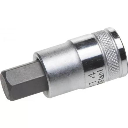 Торцовая бита-головка KRAFTOOL &quot;INDUSTRIE QUALITAT&quot;, материал S2, HEX, сатинированная, 1/2&quot;, H14 27908-14_z01 купить в Уфе