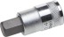 Торцовая бита-головка KRAFTOOL &quot;INDUSTRIE QUALITAT&quot;, материал S2, HEX, сатинированная, 1/2&quot;, H14 27908-14_z01 купить в Уфе