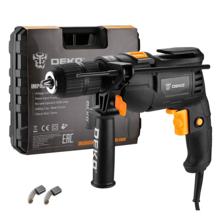 Дрель ударная DEKO DKID600W, 063-4163, в кейсе купить в Уфе