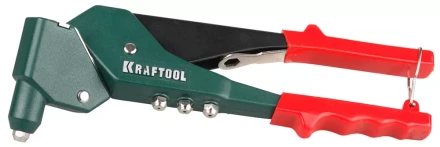Заклепочник поворотный 360°, KRAFTOOL &quot;RX-7&quot; 31176, для заклёпок d=2,4-4,8 мм - алюминий и сталь, d=2,4-4,0 - нерж сталь, литой корпус 31176 купить в Уфе
