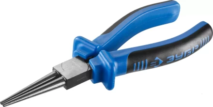 Круглогубцы ЗУБР, особостойкое спец. покрытие Н12Х1 (никель/хром), двухкомпонентные рукоятки, 160мм 2201-8-16_z01 купить в Уфе