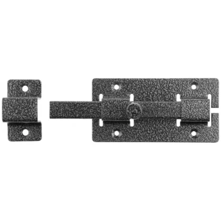 Задвижка накладная&quot;ЗД-06&quot;для дверей усиленная, порошковое покрытие, цвет серебро, квадратный засов 15х145х15мм, 60х145мм 37786-6 купить в Уфе