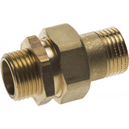 Соединитель GENERAL FITTINGS прямой с накидной гайкой, латунь, ш/ш, 1/2&quot; 51037-S/S-1/2 купить в Уфе