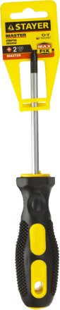 Отвертка STAYER &quot;MASTER&quot;, двухкомпонентная рукоятка, магнитный наконечник, PH2x100мм 2510-2-10_z01 купить в Уфе