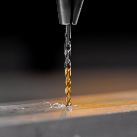 Сверло спиральное по металлу Denzel 2,5 x 57 мм, Р6М5, Golden Tip , 2шт. 718224 купить в Уфе