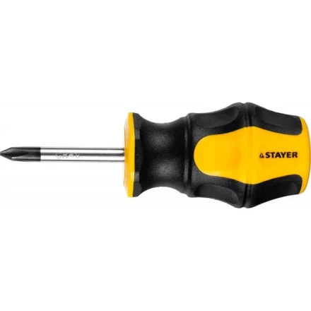 Отвертка STAYER &quot;MASTER&quot; &quot;HERCULES&quot;, Сr-V, противоскользящая рукоятка, PH1x38мм 25052-38-1_z02 купить в Уфе