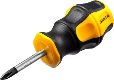 Отвертка STAYER &quot;MASTER&quot; &quot;HERCULES&quot;, Сr-V, противоскользящая рукоятка, PH1x38мм 25052-38-1_z02 купить в Уфе