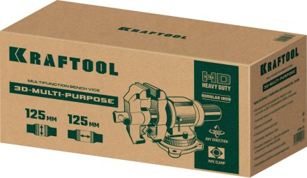Тиски KRAFTOOL 3D Multi-Purpose 32706-125 купить в Уфе