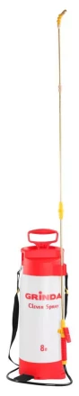 Опрыскиватель GRINDA садовый &quot;Clever Spray&quot;, 8 л, с латунным  телескоп. удлинителем и упорами для ног 8-425158_z01 купить в Уфе