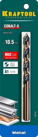Сверло по металлу HSS-Co 29656-10.5 купить в Уфе