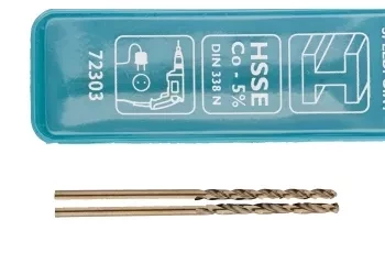 Сверло спиральное по металлу, 2,0 мм, HSS-Co, 2шт  GROSS 72303 купить в Уфе