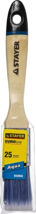 Кисть плоская STAYER &quot;EURO&quot;, &quot;AQUA&quot; для воднодисперсионных и акриловых ЛКМ, искусств щетина, деревян ручка, 1&quot;/25мм 01062-025 купить в Уфе