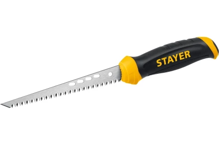 STAYER 160 мм, выкружная ножовка по гипсокартону, Professional, 8TPI, 15173_z02 купить в Уфе